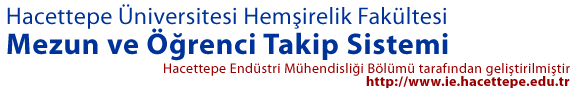 Hacettepe University Department of Industrial Engineering / Graduate & Student Tracking System